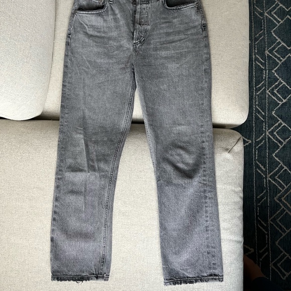 Riley High-Rise Straight Cropped Jeans Gray Size 27 (duplicate) - Picture 8 of 15